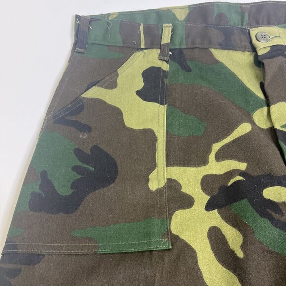 VTG Gung Ho Men’s 38x29.5 Woodland Camo Military Pants Made in USA Army - Picture 3 of 10